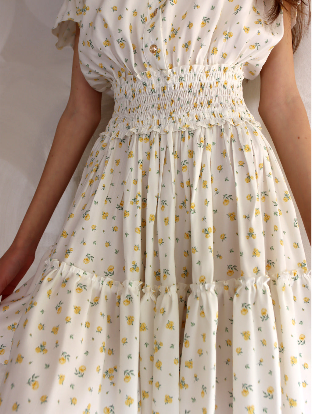 MINI WHITE FLORAL DRESS