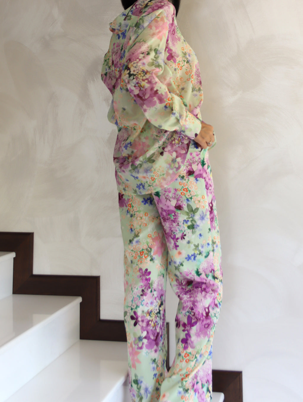 SHIRT AND PANTS FLORAL SET