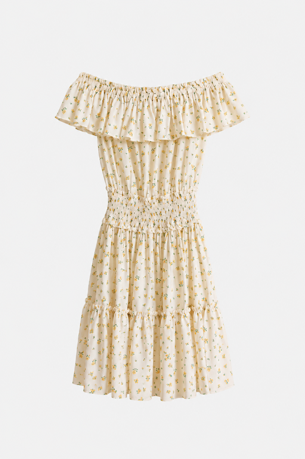 MINI WHITE FLORAL DRESS