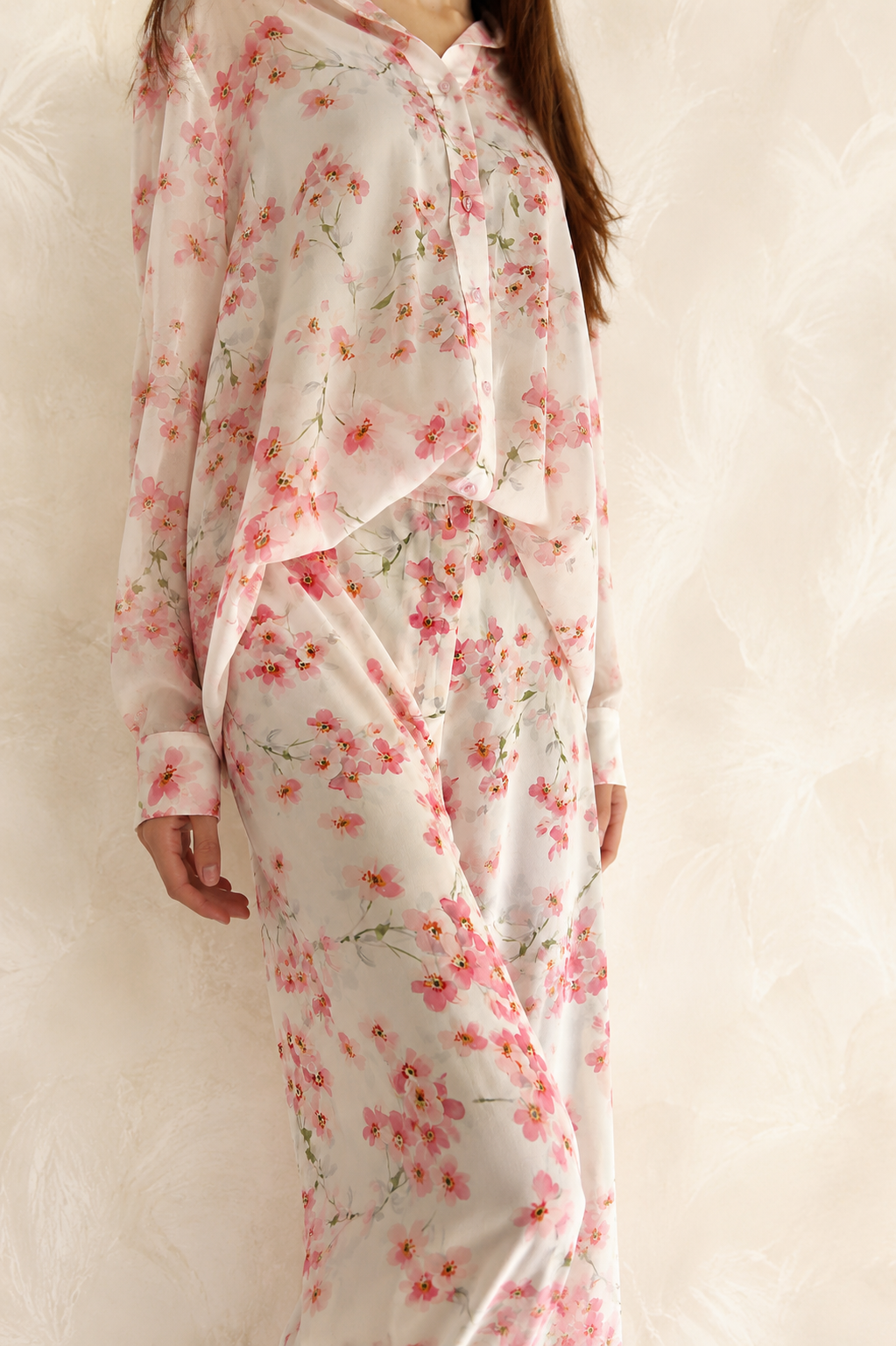 SHIRT AND PANTS FLOWERS SET