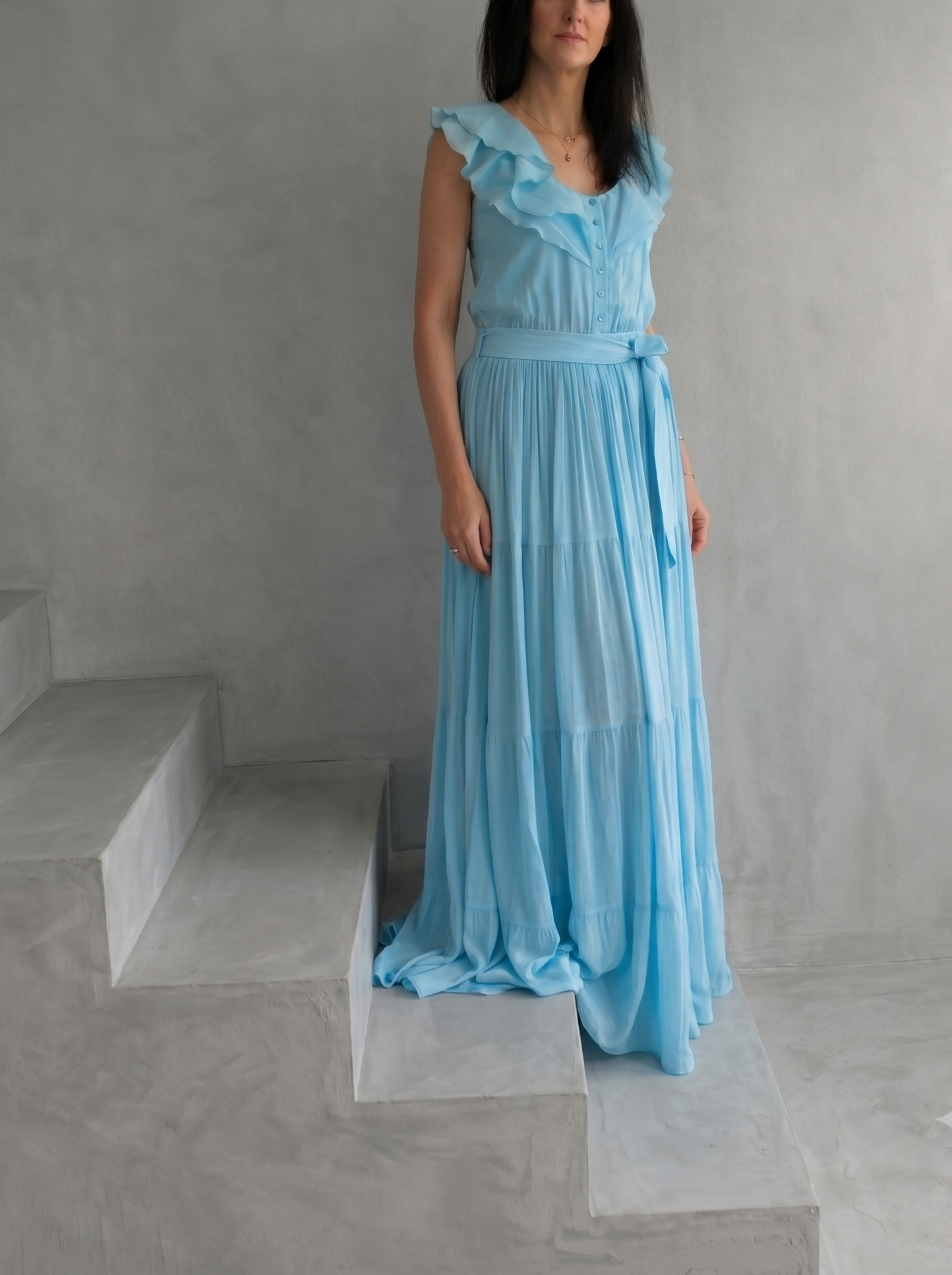 MIDI BLUE DRESS