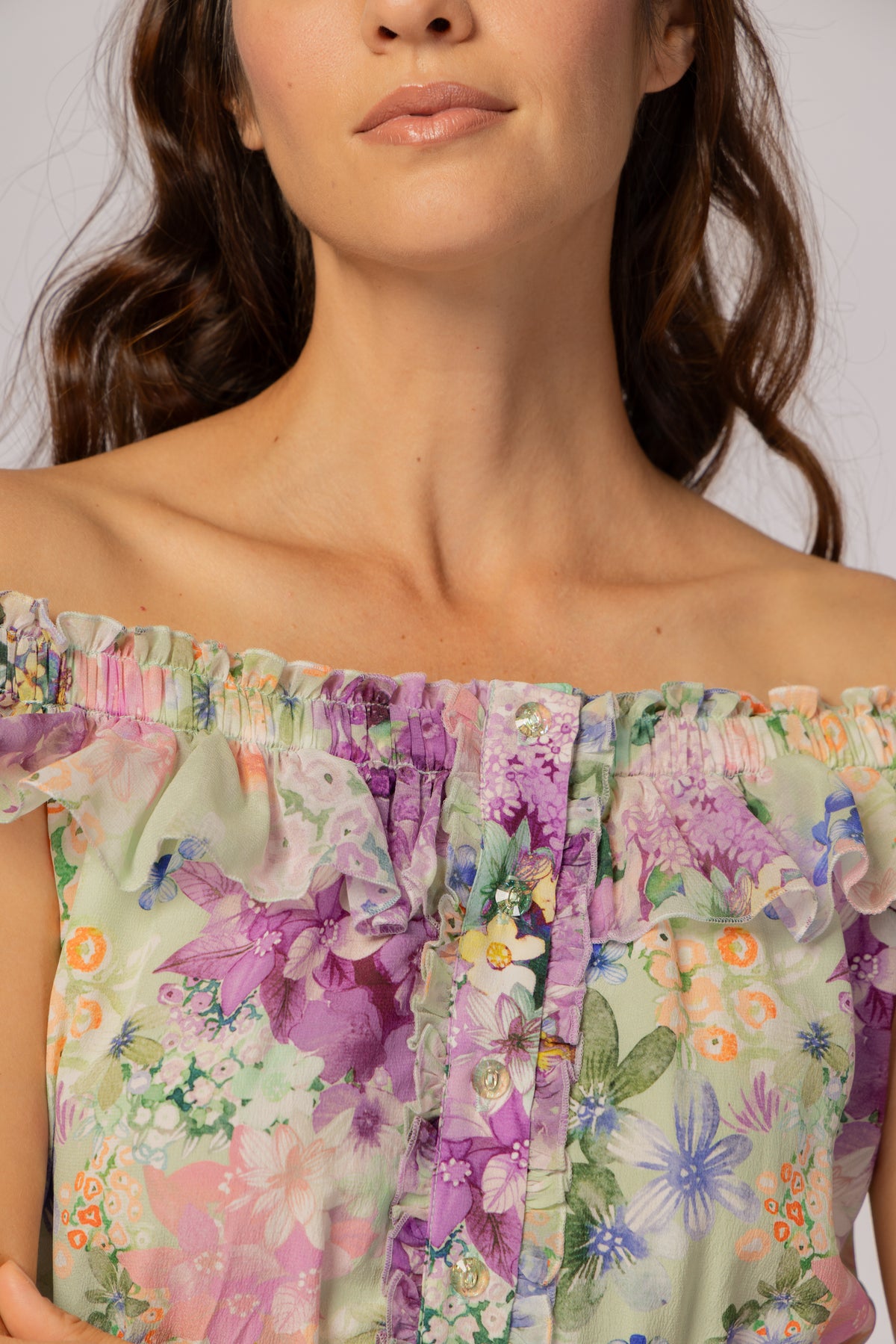 MAXI GREEN FLORAL DRESS