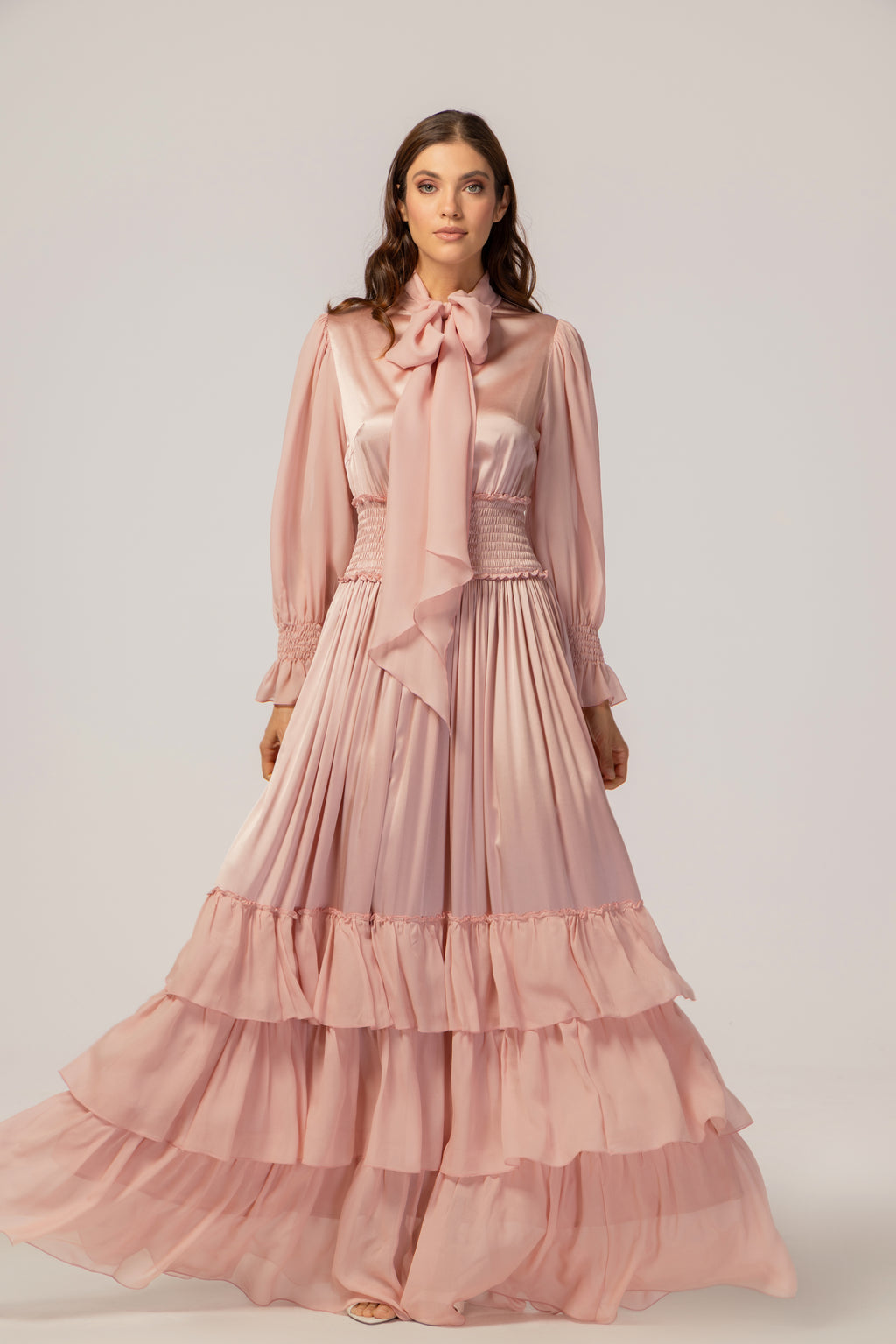 PINK ROSE MAXI DRESS