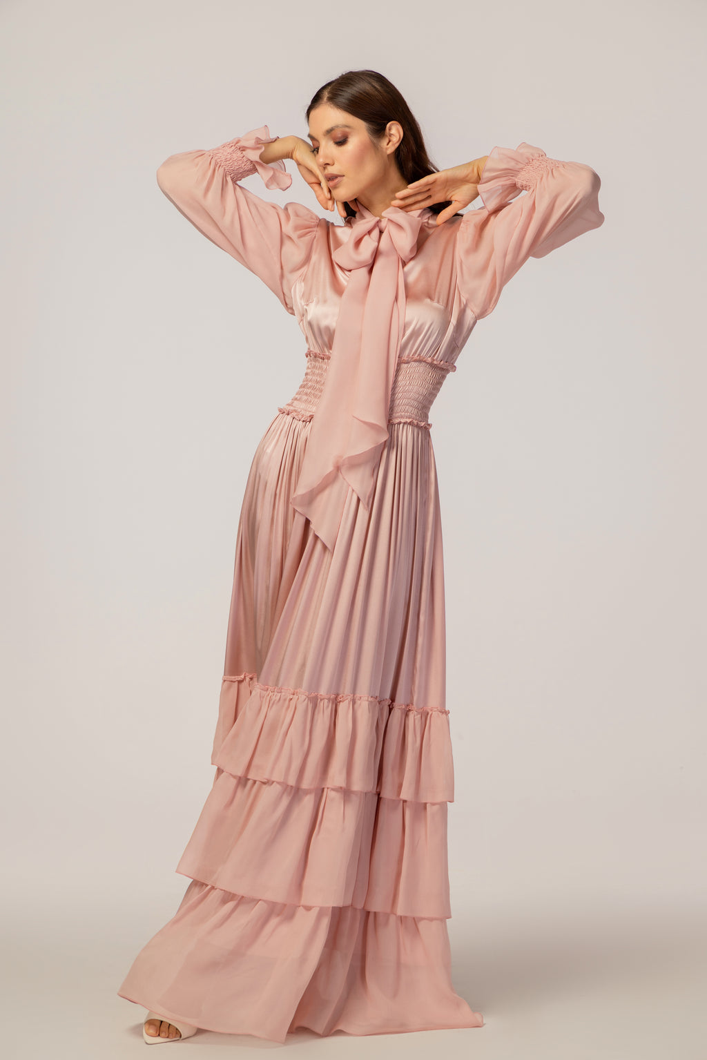 PINK ROSE MAXI DRESS