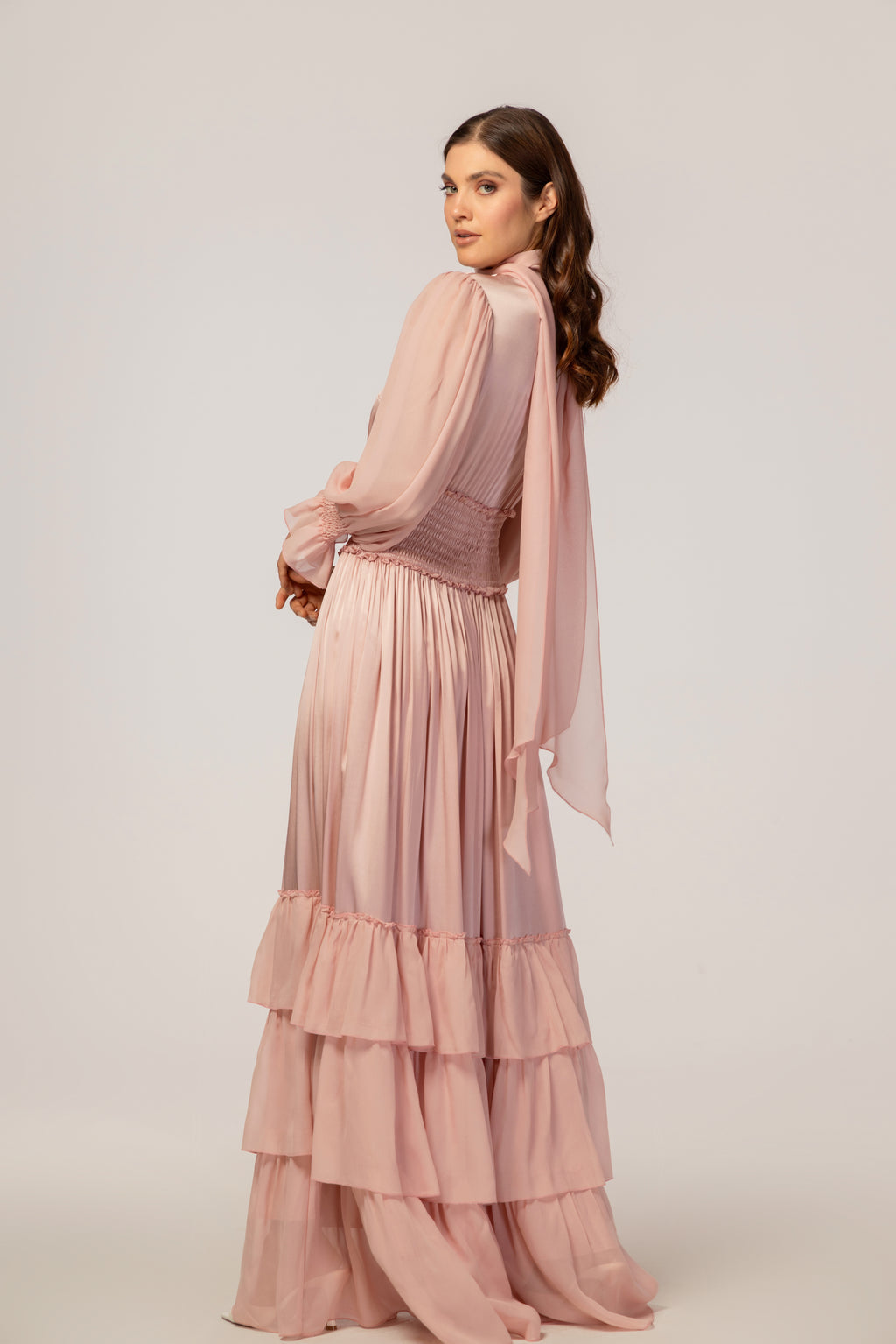 PINK ROSE MAXI DRESS
