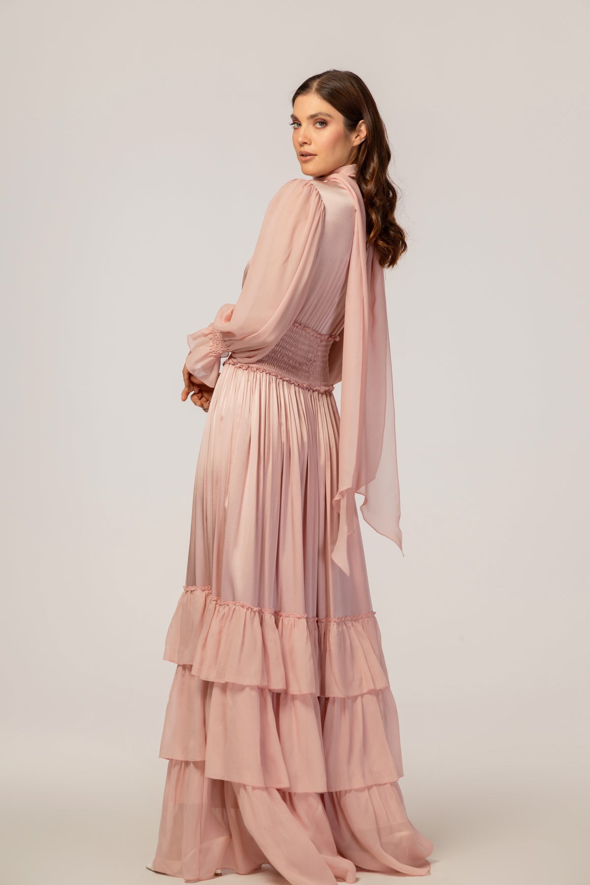 PINK ROSE MAXI DRESS