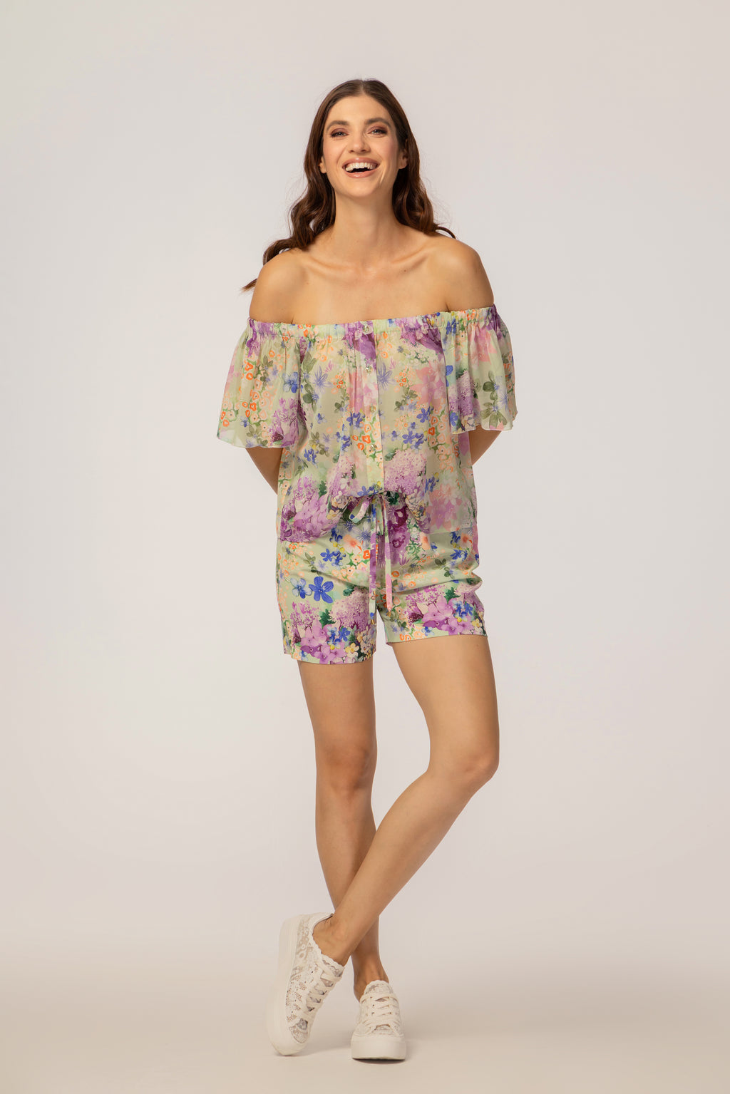 TOP AND SHORTS FLORAL SET