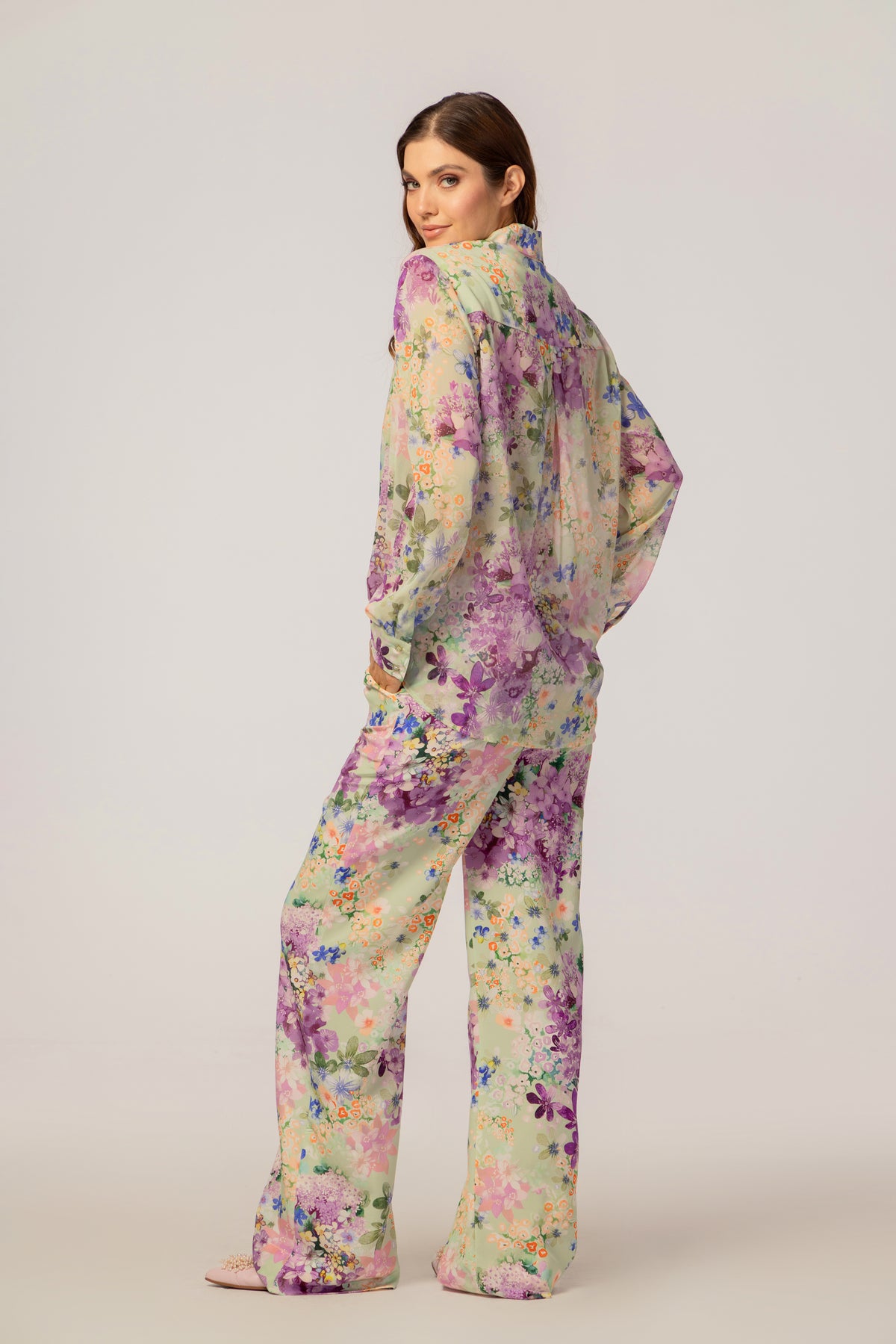 SHIRT AND PANTS FLORAL SET