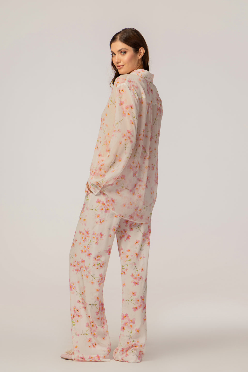 SHIRT AND PANTS FLOWERS SET