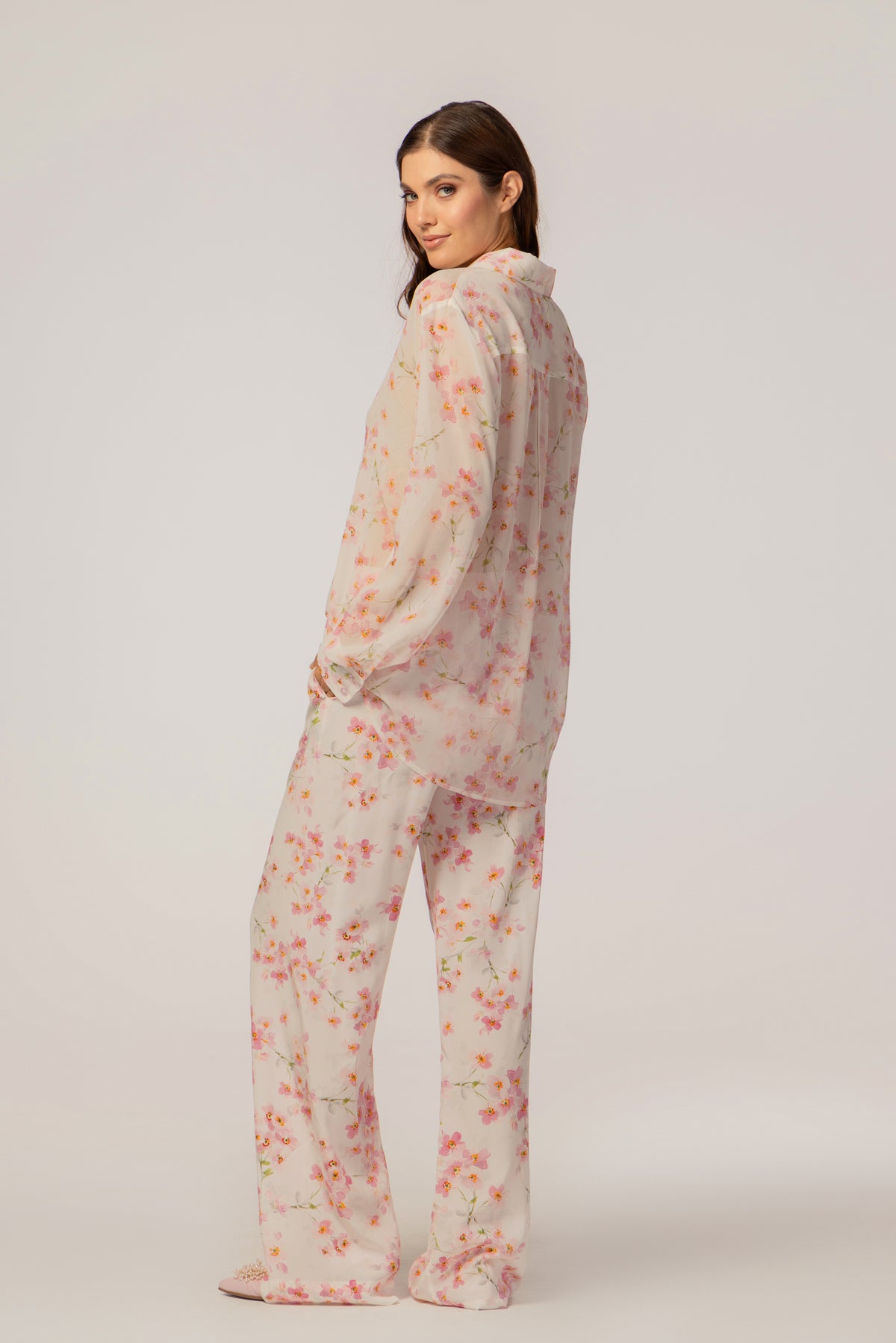 SHIRT AND PANTS FLOWERS SET
