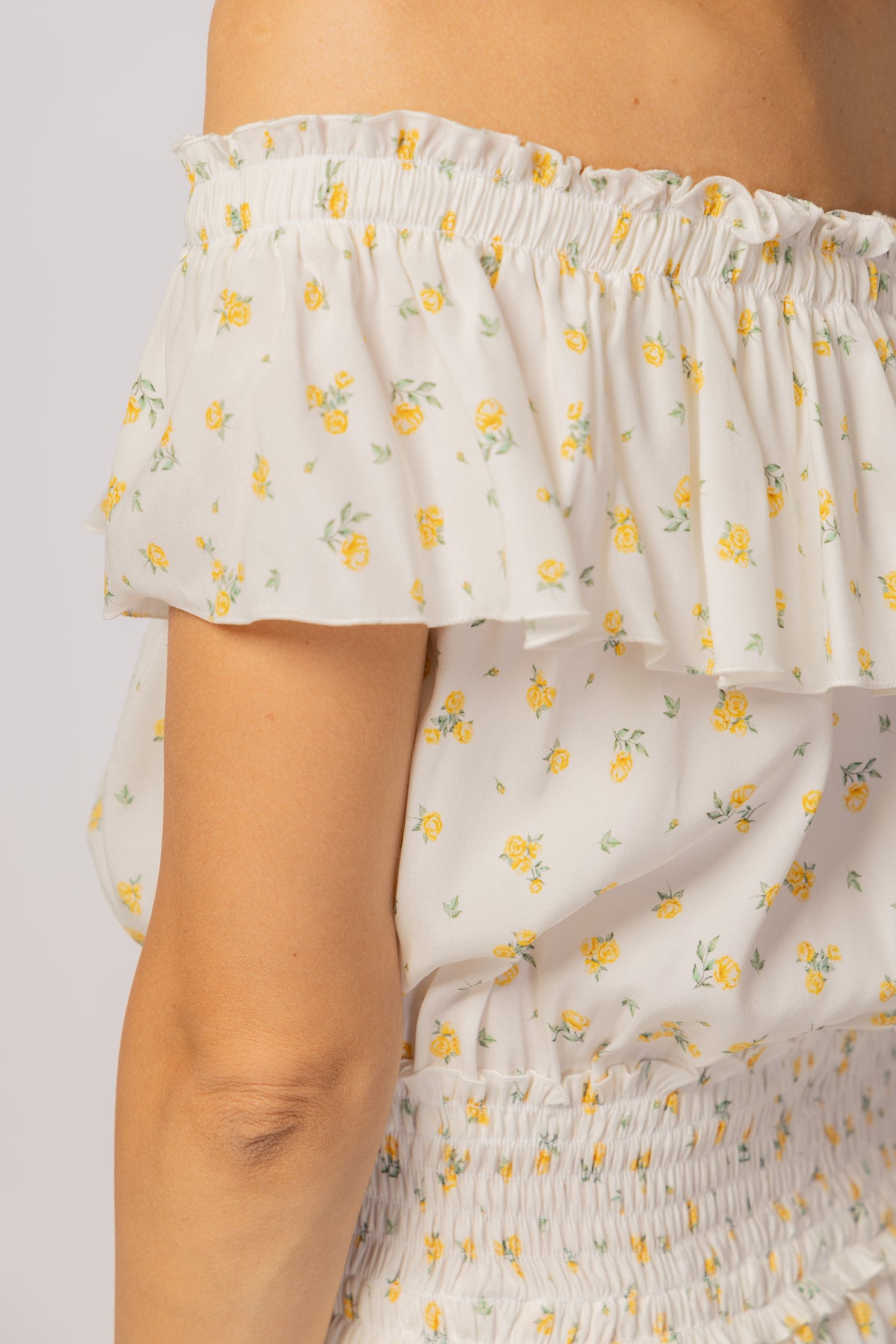 MINI WHITE FLORAL DRESS