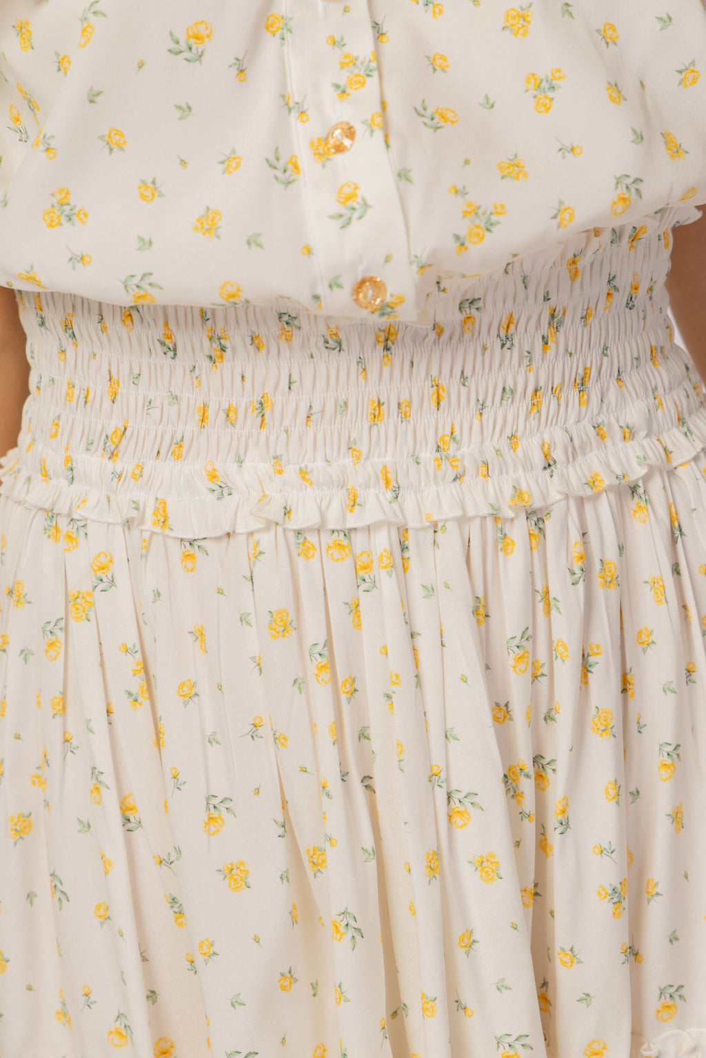 MINI WHITE FLORAL DRESS