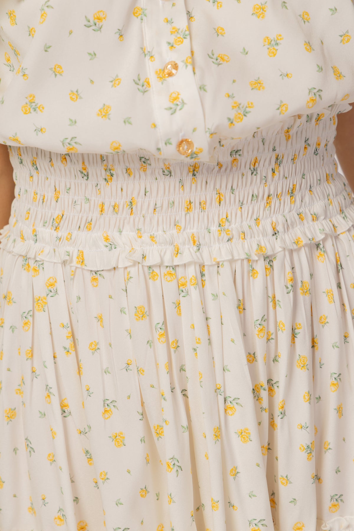 MINI WHITE FLORAL DRESS