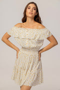 MINI WHITE FLORAL DRESS