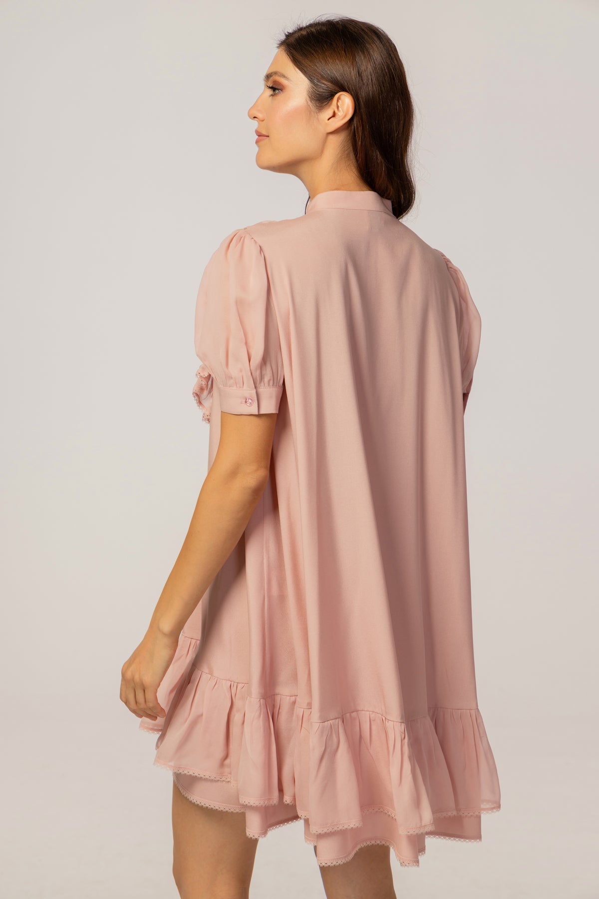 DUSTY ROSE MINI DRESS