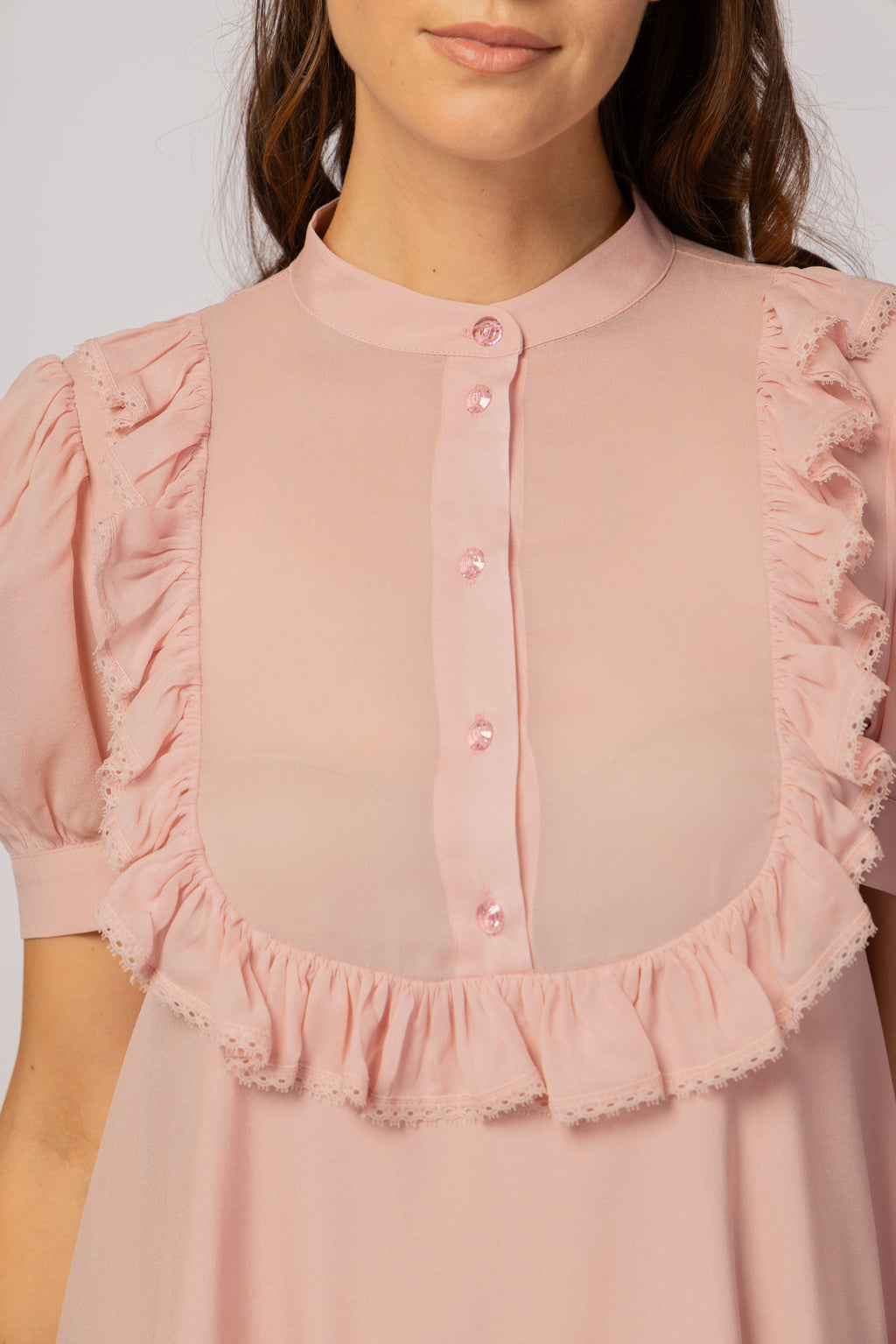 DUSTY ROSE MINI DRESS