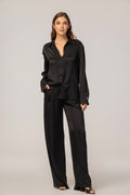 BLACK SILK  SET