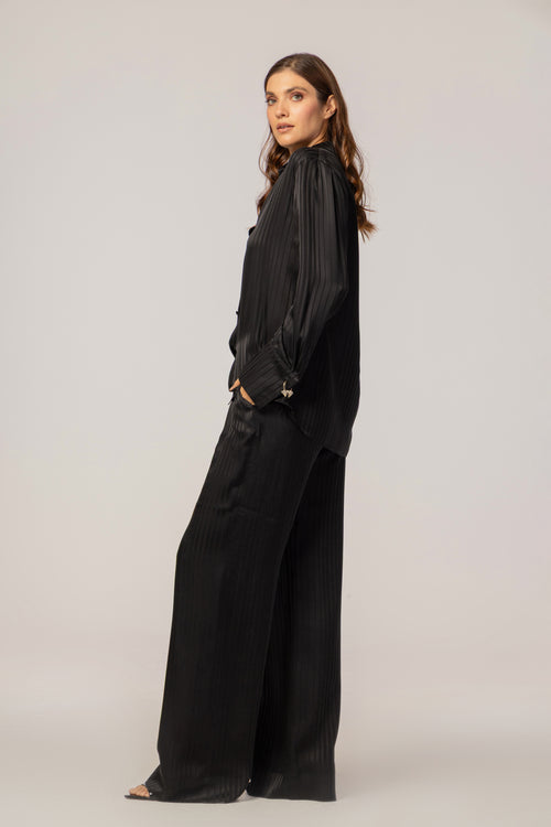 BLACK SILK  SET