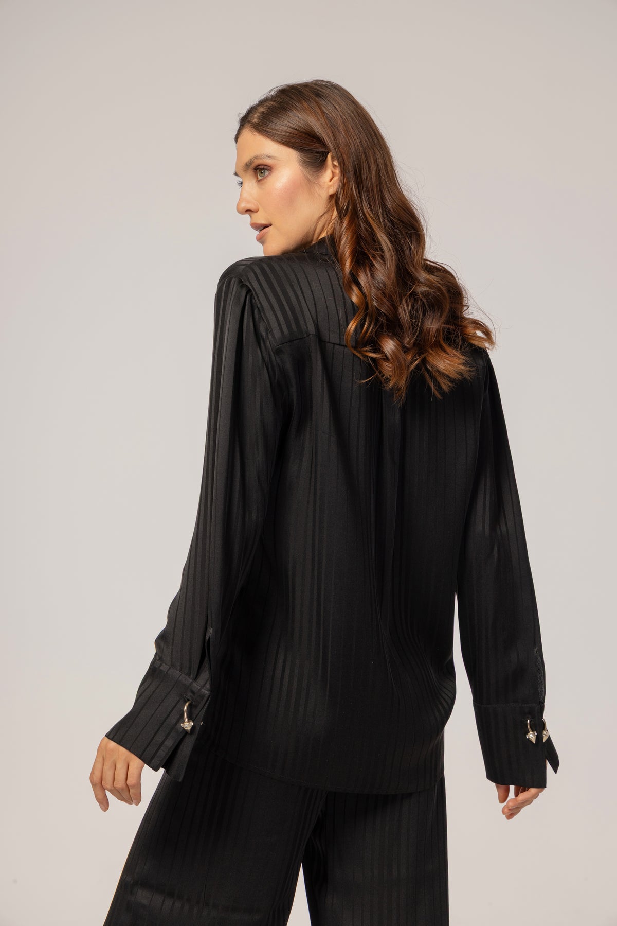 BLACK SILK  SET