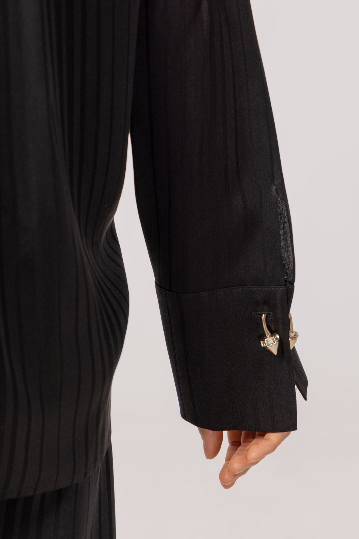 BLACK SILK  SET