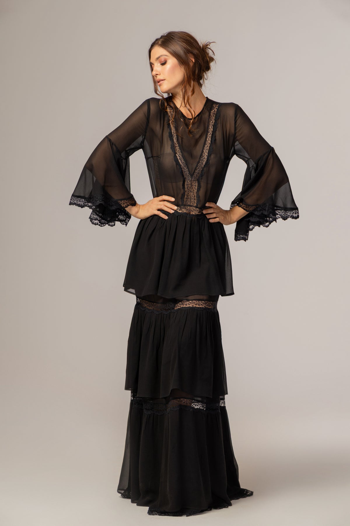 BLACK MAXI  DRESS