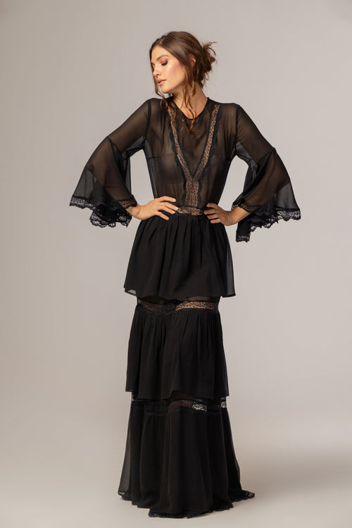 BLACK MAXI  DRESS