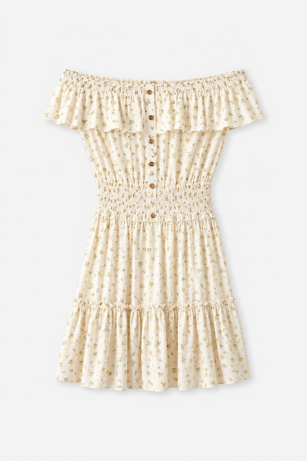 MINI WHITE FLORAL DRESS